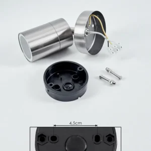 hofstein Applique murale d'extérieur Corneda Acier inoxydable, 1 lumière* Lampes Modernes