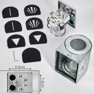 hofstein Applique murale d'extérieur Mora LED Nickel mat, 2 lumières* Lampes Modernes