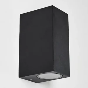 hofstein Applique murale d'extérieur Nordborg LED Noir, 2 lumières* Lampes Modernes