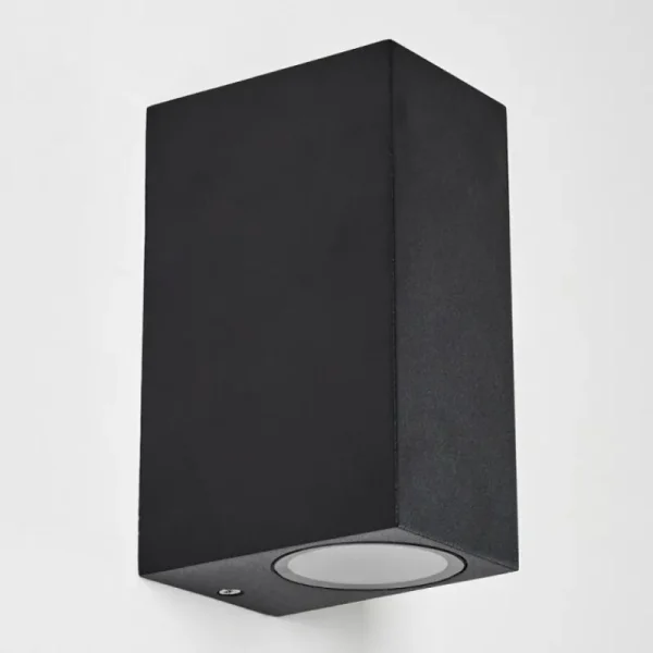 hofstein Applique murale d'extérieur Nordborg LED Noir, 2 lumières* Lampes Modernes