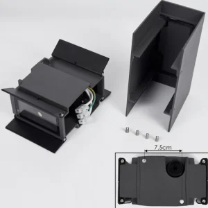 hofstein Applique murale d'extérieur Hoods LED Anthracite, 2 lumières* Lampes En Verre