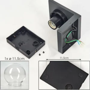 hofstein Applique murale d'extérieur Aquin Anthracite, 1 lumière* Lampes Modernes