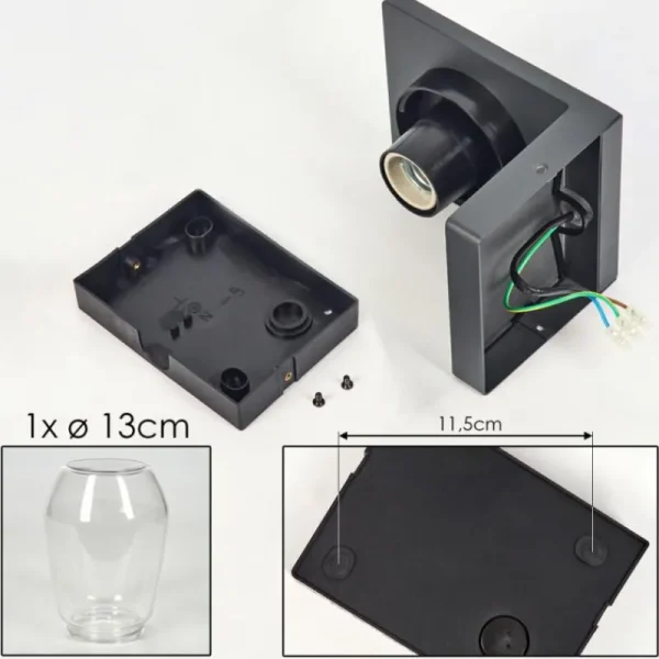 hofstein Applique murale d'extérieur Aquin Anthracite, 1 lumière* Lampes Modernes