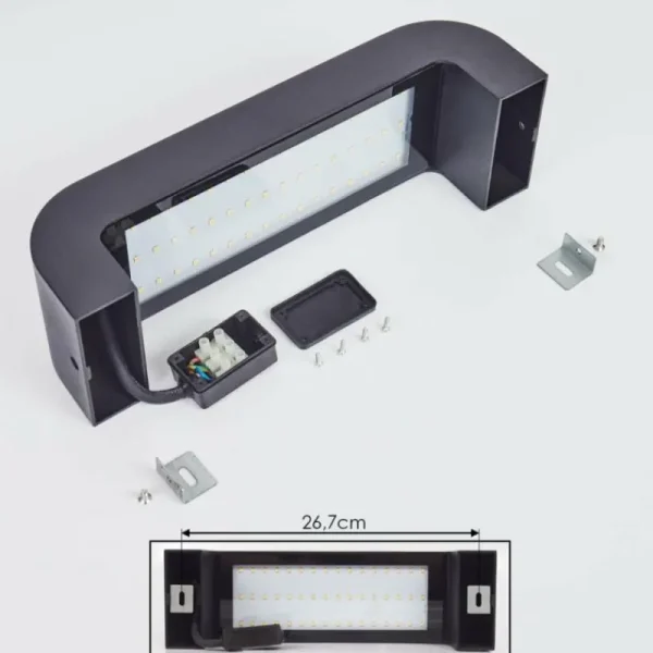 hofstein Applique murale d'extérieur Kirkhall LED Noir, 1 lumière* Lampes Modernes