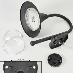 hofstein Applique murale d'extérieur Brilliant Berna Noir, 1 lumière* Lampes Modernes
