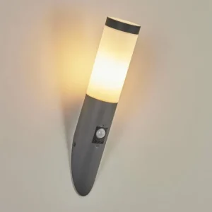 hofstein Applique murale d'extérieur Sessa Anthracite, 1 lumière, Détecteur de mouvement* Lampes Modernes
