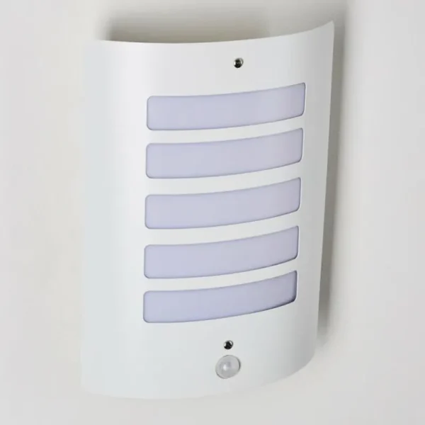 hofstein Applique murale d'extérieur Alslev Blanc, 1 lumière, Détecteur de mouvement* Lampes Modernes