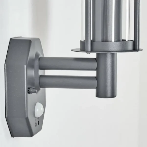 hofstein Applique murale d'extérieur Forli Anthracite, 1 lumière, Détecteur de mouvement* Lampes Modernes