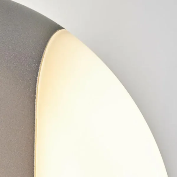 hofstein Applique murale d'extérieur Arvier LED Gris, 1 lumière* Lampes Modernes