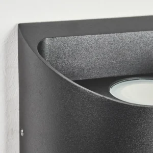 hofstein Applique murale d'extérieur Suriyaco LED Noir, 2 lumières* Lampes Modernes