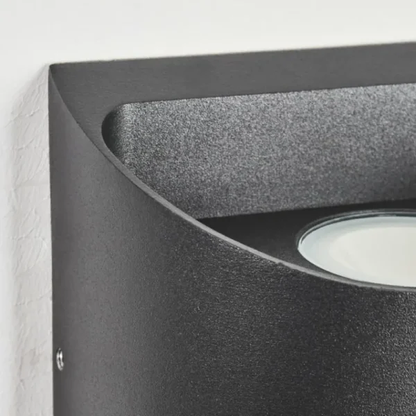 hofstein Applique murale d'extérieur Suriyaco LED Noir, 2 lumières* Lampes Modernes