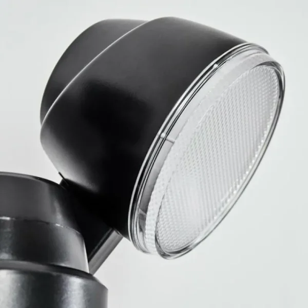 hofstein Applique murale d'extérieur Anyarhwi LED Noir, 2 lumières, Détecteur de mouvement* Lampes Modernes