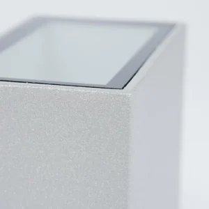 hofstein Applique murale d'extérieur Casmilo LED Argenté, 2 lumières* Lampes Modernes