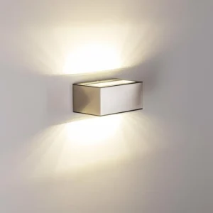 hofstein Applique murale d'extérieur Spider LED Acier inoxydable, 1 lumière* Lampes Modernes