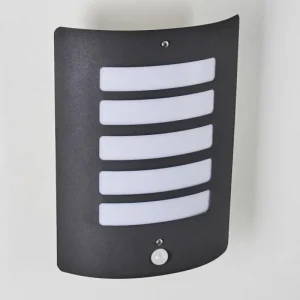 hofstein Applique murale d'extérieur Alslev Anthracite, 1 lumière, Détecteur de mouvement* Lampes Modernes