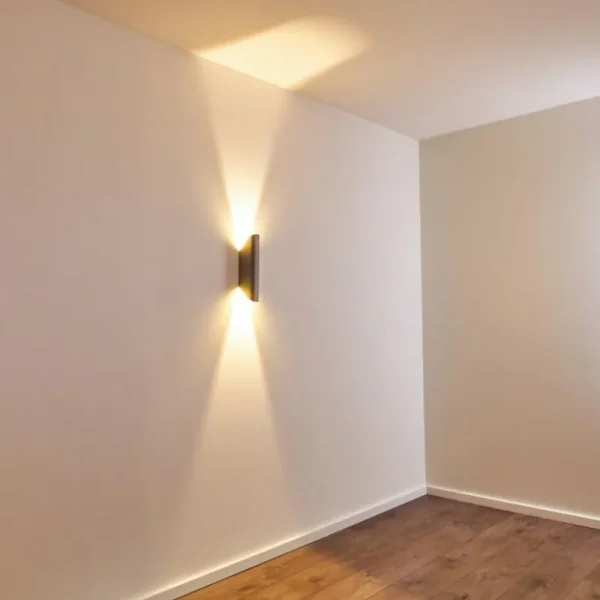 hofstein Applique murale d'extérieur Gatunga LED Argenté, 2 lumières* Lampes Modernes
