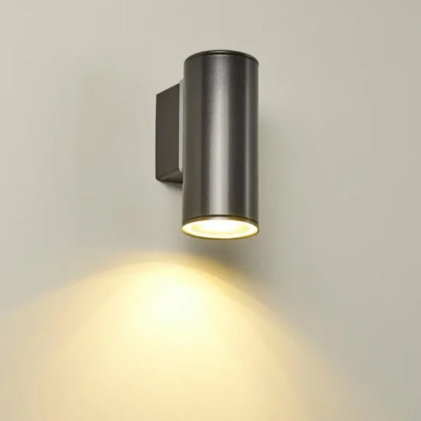 hofstein Applique murale d'extérieur Brachy LED Noir, 2 lumières* Lampes Modernes