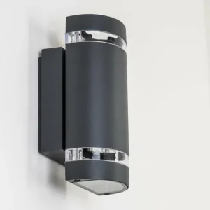 hofstein Applique murale d'extérieur Tagish Anthracite, 2 lumières* Lampes Modernes