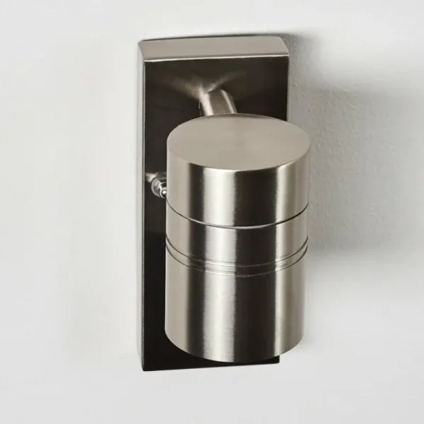 hofstein Applique murale d'extérieur Froslev LED Chrome, 1 lumière, Détecteur de mouvement* Lampes Modernes