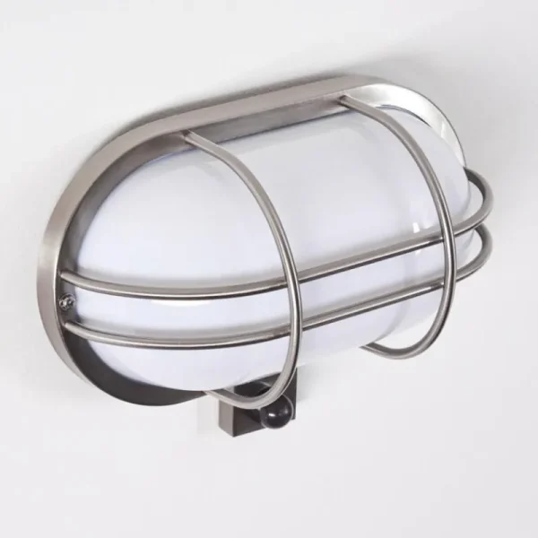 hofstein Applique murale d'extérieur Belmopan Acier inoxydable, 1 lumière, Détecteur de mouvement* Lampes Modernes
