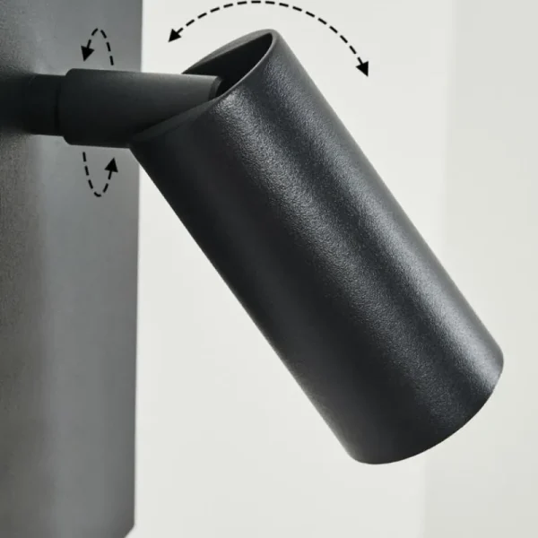 hofstein Applique murale d'extérieur Saeter LED Noir, 2 lumières* Lampes Modernes
