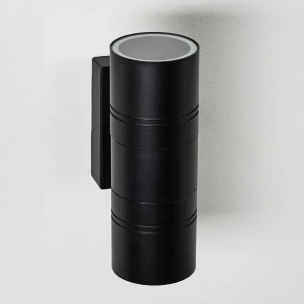 hofstein Applique murale d'extérieur Froslev LED Noir, 2 lumières* Lampes Modernes