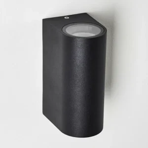 hofstein Applique murale d'extérieur Nordborg LED Noir, 2 lumières* Lampes Modernes