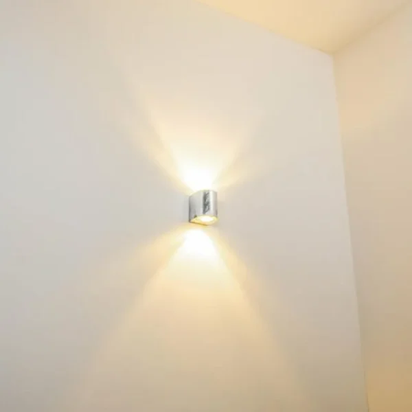 hofstein Applique murale d'extérieur Mora LED Zingué, 2 lumières* Lampes Modernes