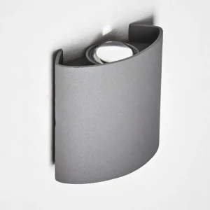 hofstein Applique murale d'extérieur Abaiang LED Gris, 1 lumière* Lampes Modernes