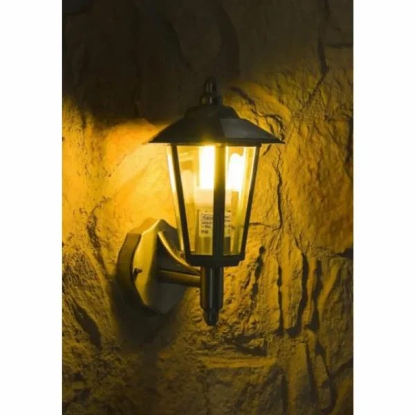 hofstein Applique murale d'extérieur Moskau Acier inoxydable, Transparent, 1 lumière* Lampes Modernes