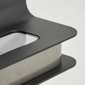 hofstein Applique murale d'extérieur Blanchard LED Nickel mat, Noir, 1 lumière* Lampes Modernes