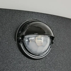 hofstein Applique murale d'extérieur Matilau Noir, Blanc, 1 lumière, Détecteur de mouvement* Lampes Modernes