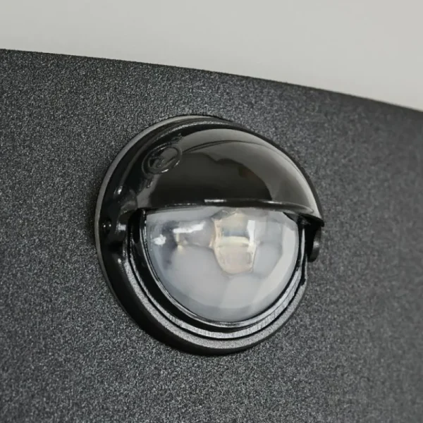 hofstein Applique murale d'extérieur Matilau Noir, Blanc, 1 lumière, Détecteur de mouvement* Lampes Modernes
