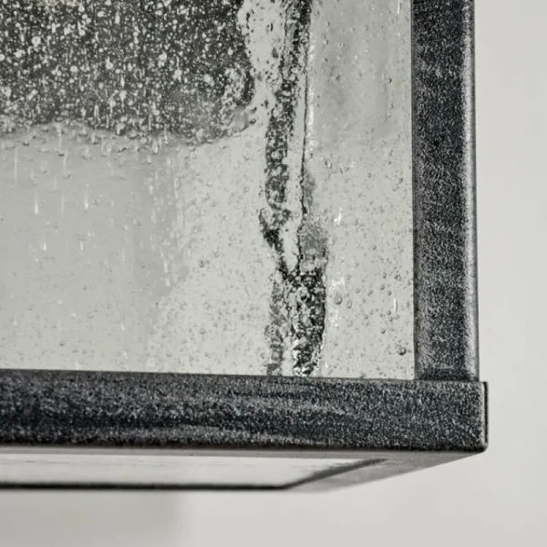 hofstein Applique murale d'extérieur Tieva Noir, Argenté, 1 lumière, Détecteur de mouvement* Lampes Modernes