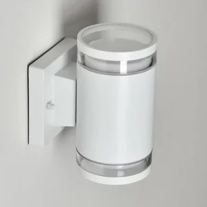 hofstein Applique murale d'extérieur Macoupin Blanc, 2 lumières* Lampes Modernes