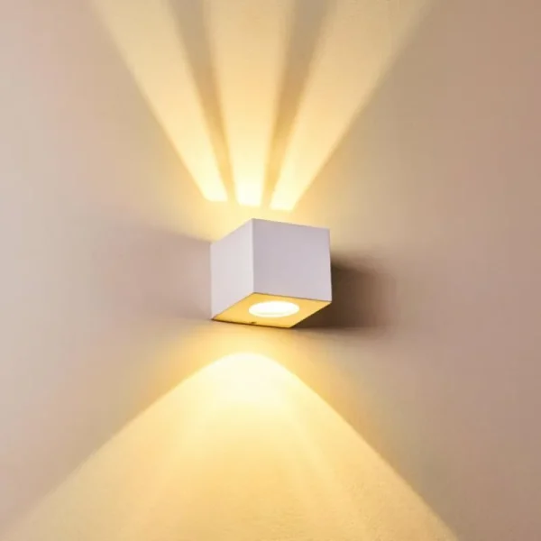 hofstein Applique murale d'extérieur Jonava LED Blanc, 2 lumières* Lampes Modernes