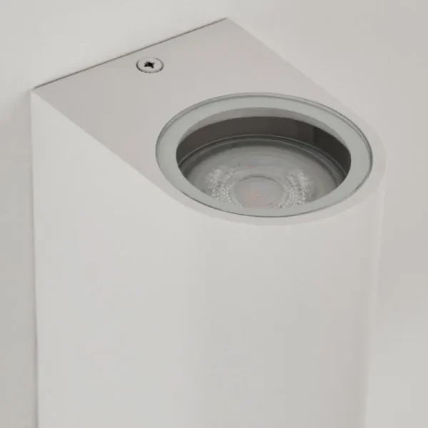 hofstein Applique murale d'extérieur Kingstown Blanc, 2 lumières* Lampes Modernes