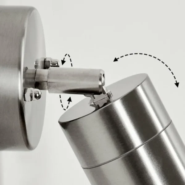 hofstein Applique murale d'extérieur Corneda Acier inoxydable, 1 lumière* Lampes Modernes