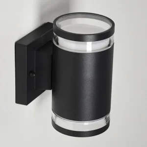 hofstein Applique murale d'extérieur Macoupin Noir, 2 lumières* Lampes Modernes