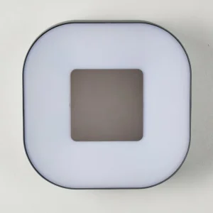 hofstein Applique murale d'extérieur Feldsted LED Argenté, 1 lumière, Changeur de couleurs* Lampes Modernes