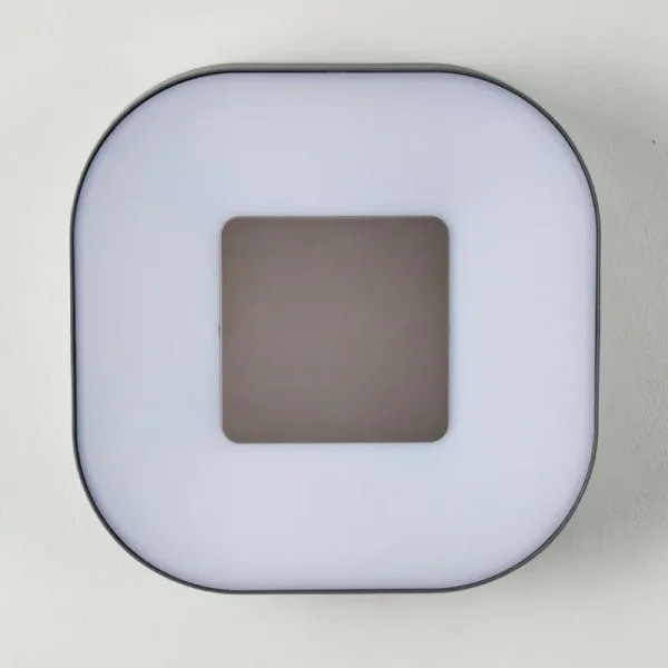 hofstein Applique murale d'extérieur Feldsted LED Argenté, 1 lumière, Changeur de couleurs* Lampes Modernes