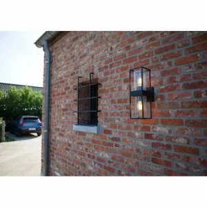 Luminaires Lutec Applique murale d'extérieur Lutec Flair Anthracite, 2 lumières* Lampes En Verre