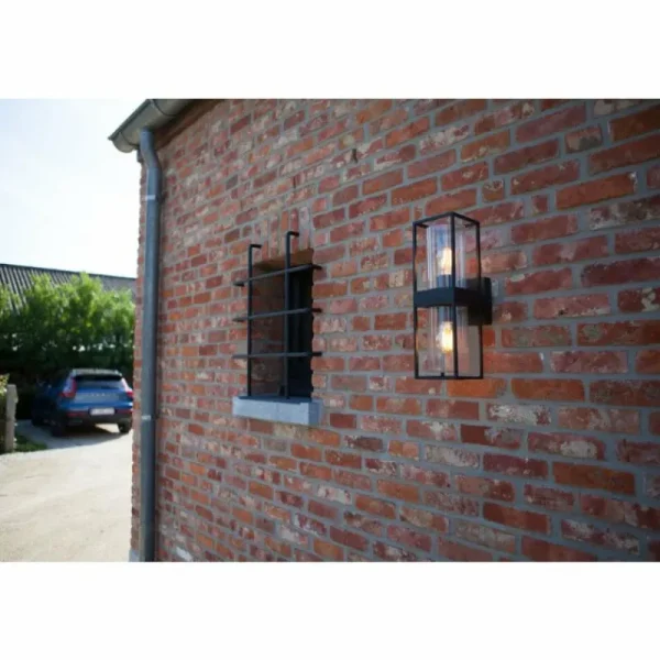 Luminaires Lutec Applique murale d'extérieur Lutec Flair Anthracite, 2 lumières* Lampes En Verre