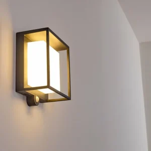 hofstein Applique murale d'extérieur Lansing LED Anthracite, 1 lumière, Détecteur de mouvement* Lampes Modernes