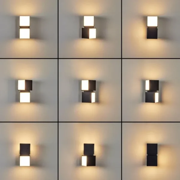 hofstein Applique murale d'extérieur Swanek LED Noir, 1 lumière* Lampes Modernes