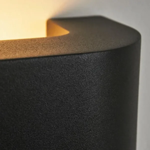 hofstein Applique murale d'extérieur Kirkhall LED Noir, 1 lumière* Lampes Modernes