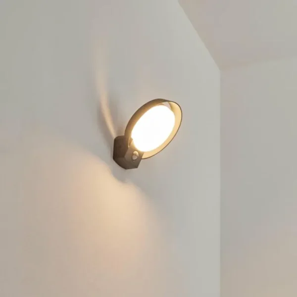 hofstein Applique murale d'extérieur Kelo LED Anthracite, 1 lumière, Détecteur de mouvement* Lampes Modernes