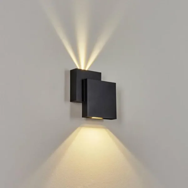 hofstein Applique murale d'extérieur Colare LED Noir, 1 lumière* Lampes Modernes