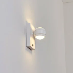 hofstein Applique murale d'extérieur Borlo LED Blanc, 2 lumières, Détecteur de mouvement* Lampes Modernes