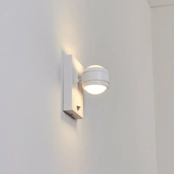 hofstein Applique murale d'extérieur Borlo LED Blanc, 2 lumières, Détecteur de mouvement* Lampes Modernes